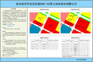 临汾经济开发区控规0801 03等三地块规划调整公示